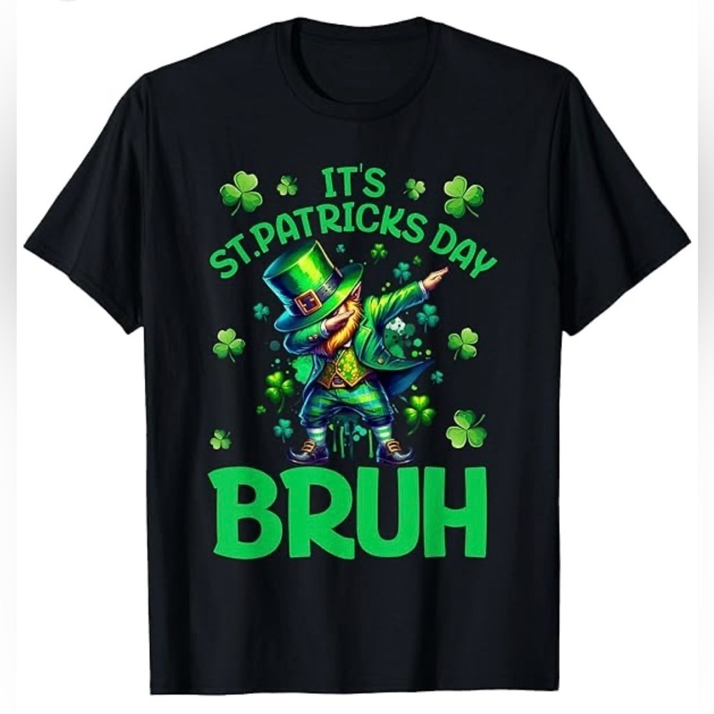 It’s St Patrick’s Day Bruh T Shirt Size Children’s Boys Size M 7/8 Year Old